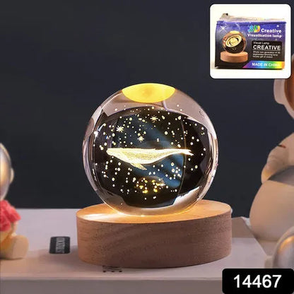 Fish 3d Crystal Ball Lamps  (1 Pc)
