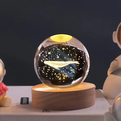 Fish 3d Crystal Ball Lamps  (1 Pc)