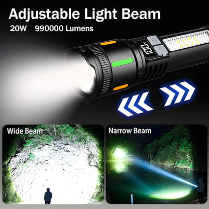 Led Torch High Lumens Fast Charging Flashlight