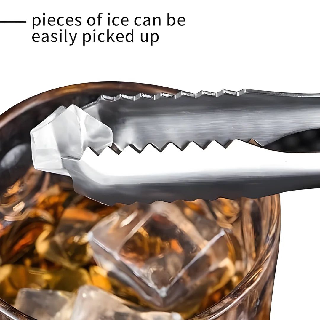 Stainless Steel Serving Tongs for Ice, Sugar & Fruit