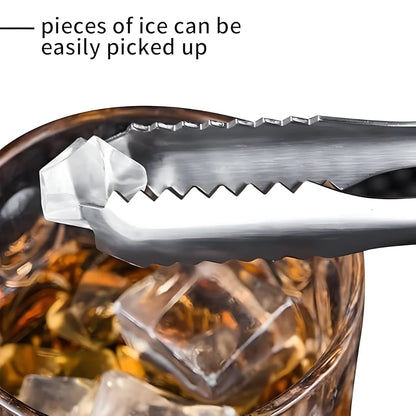 Stainless Steel Serving Tongs for Ice, Sugar & Fruit