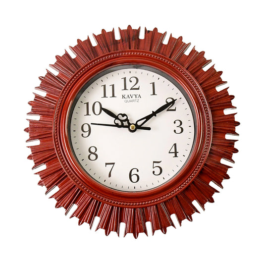 Wooden Look Designer Wall Clock