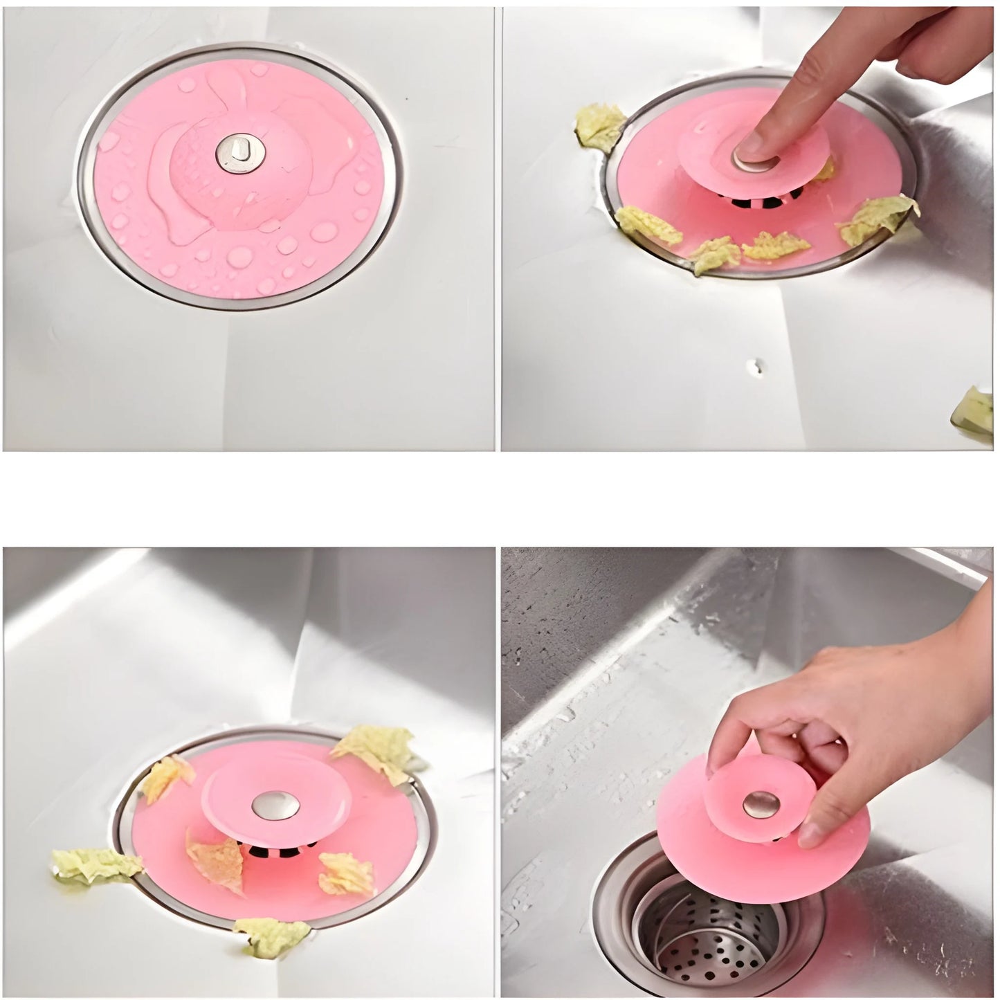 2-in-1 Drain Stopper Catcher