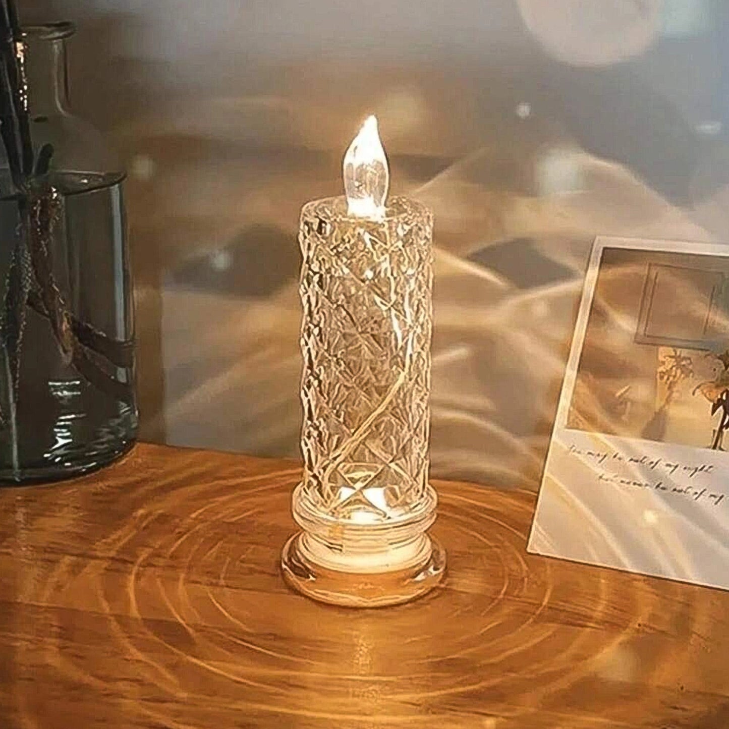 Rose Crystal LED Candle