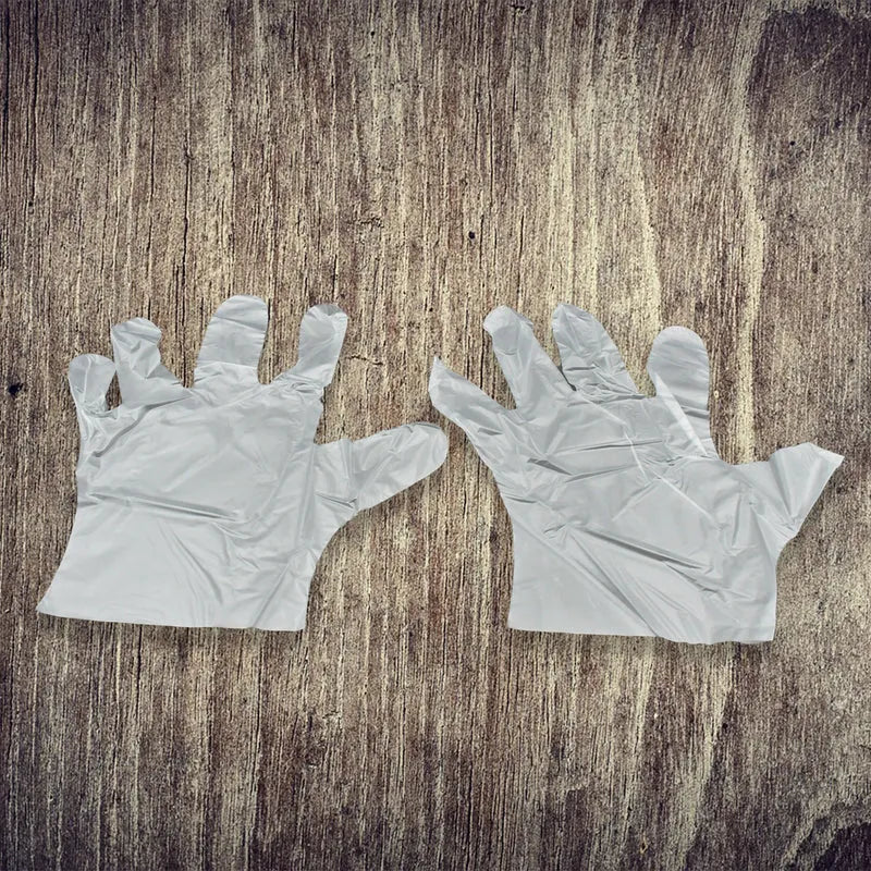 Transparent Disposable Hand Gloves (100 Pcs)