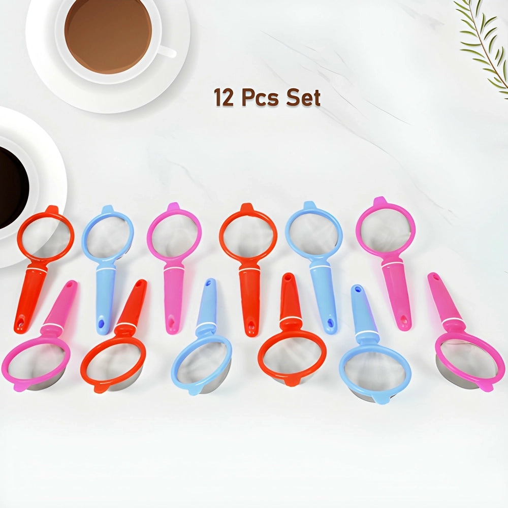 12-Pack Plastic Strainer Set