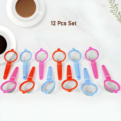12-Pack Plastic Strainer Set
