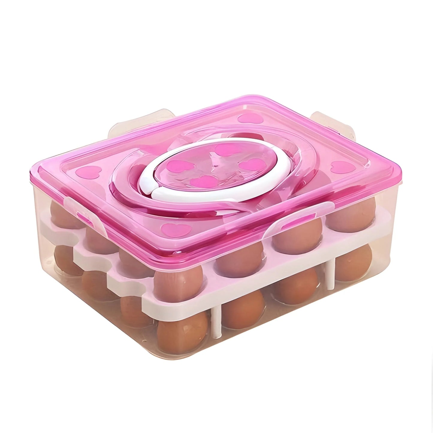2 layer 32 Grid Egg Tray With Lid