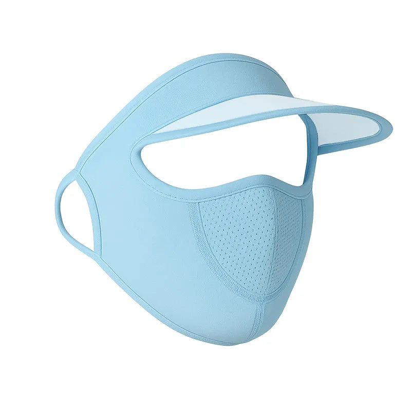 Uv Protection Cap With Built-in Mask