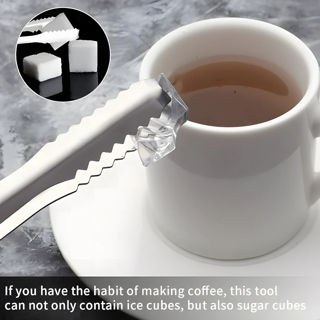 Stainless Steel Serving Tongs for Ice, Sugar & Fruit