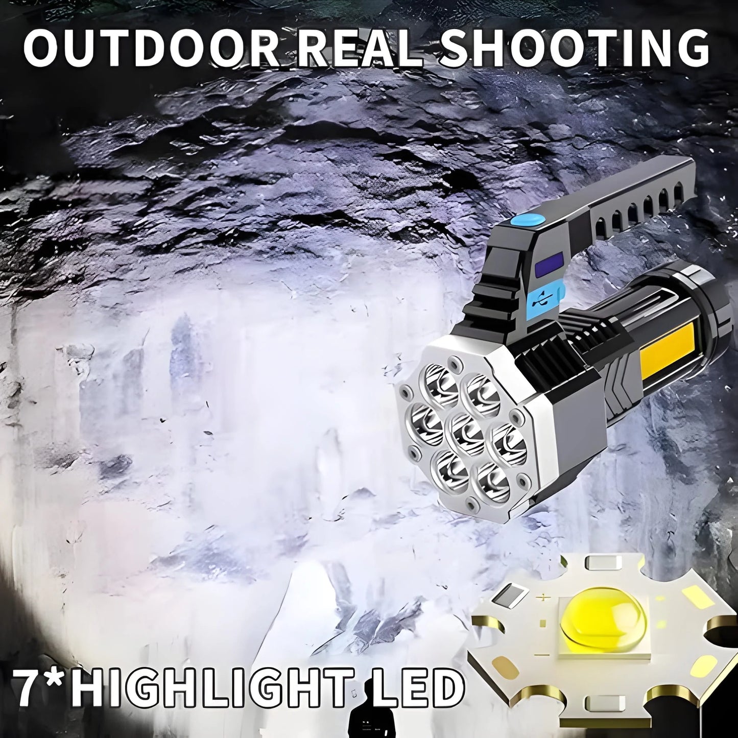 Portable Flashlight Torch Cob