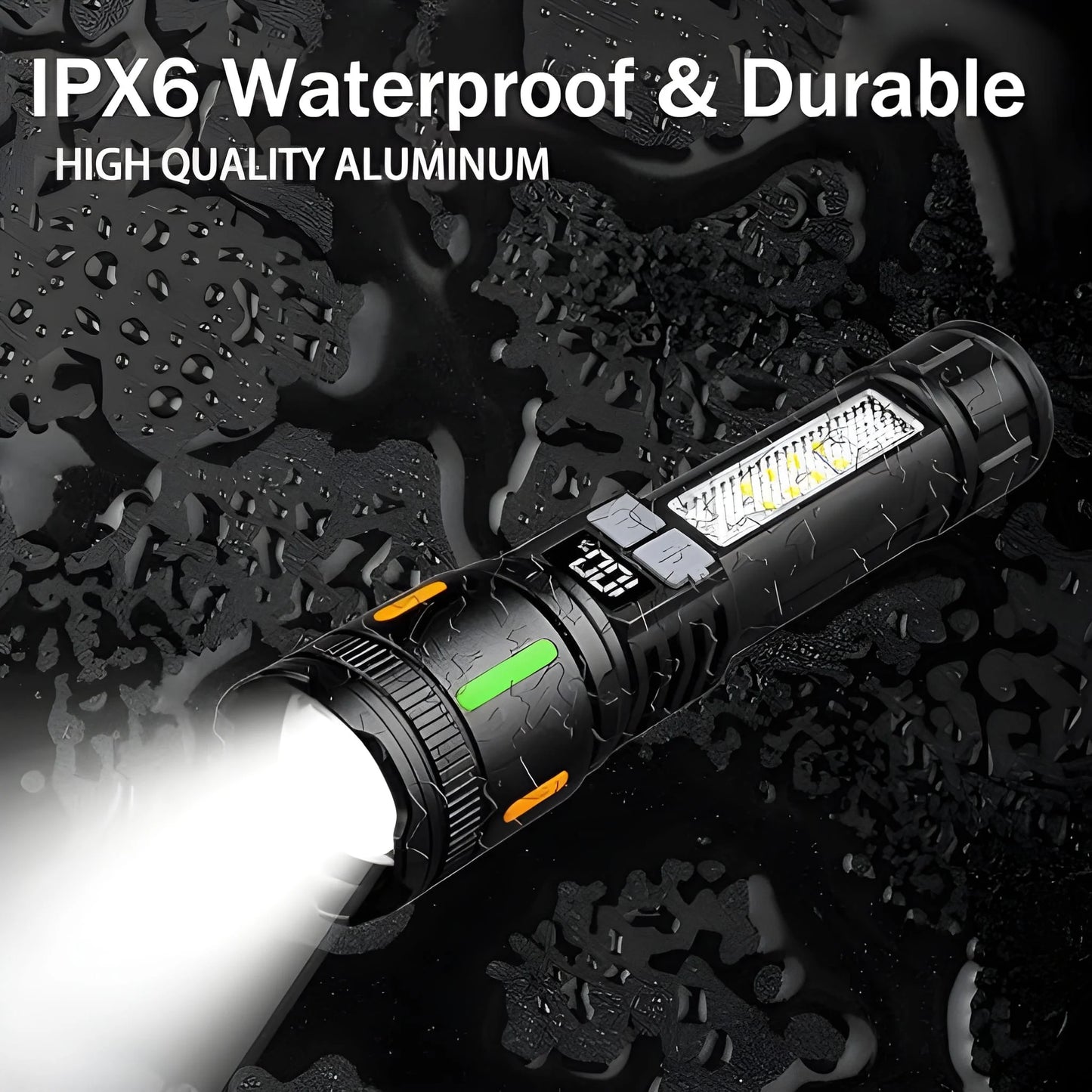 Led Torch High Lumens Fast Charging Flashlight