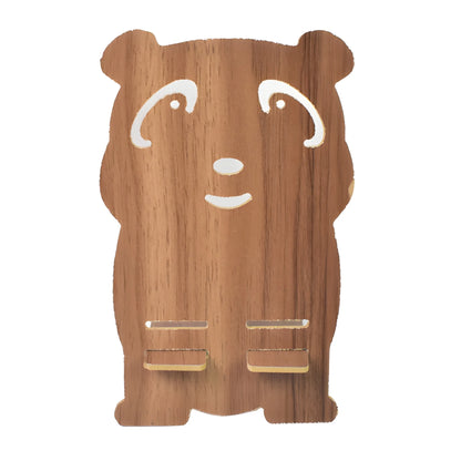 Wooden Cartoon Shape Design Mobile Stand