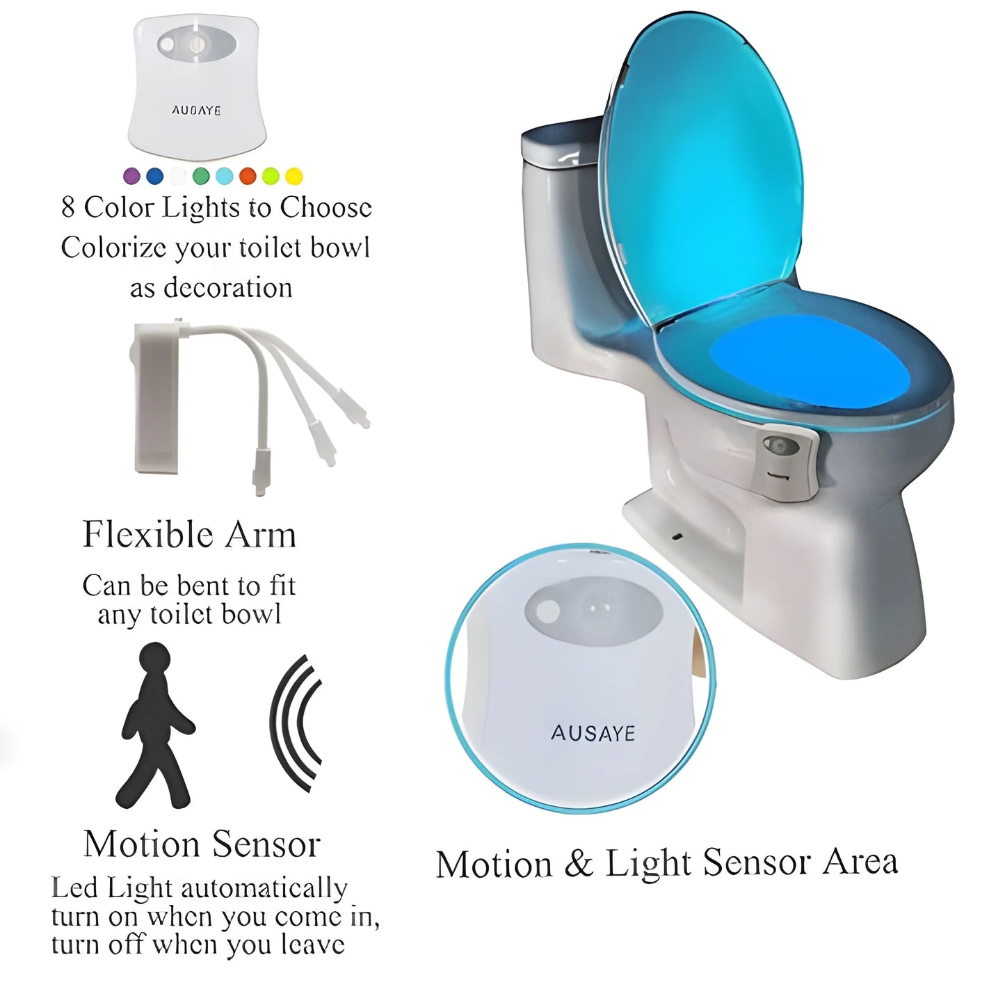 Toilet Led Light Bowl Cover Lamp