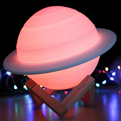 3d Saturn Lamp Home Decoration