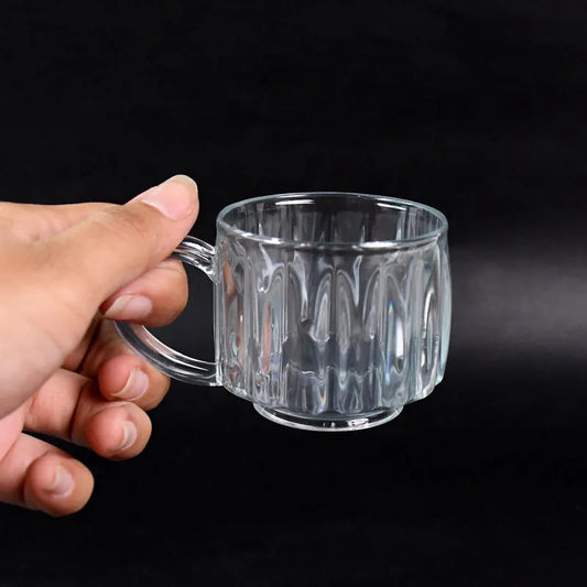 Transparent Plastic Cups (Set Of 6 Pc)