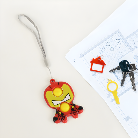 Superhero Fidget Keychain Toy