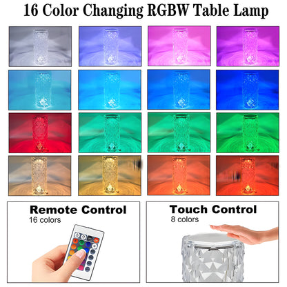 Crystal Rose Lamp