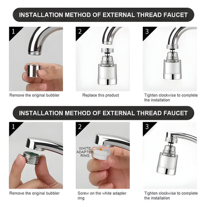 Swivel Faucet Extender Aerator