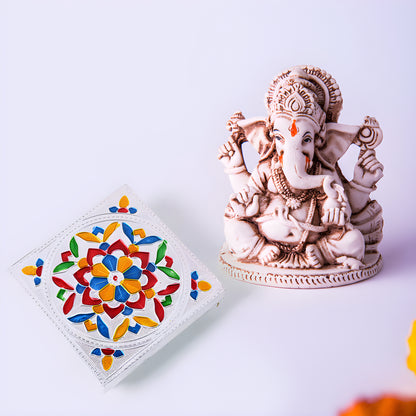 Wooden Meenakari Chowki