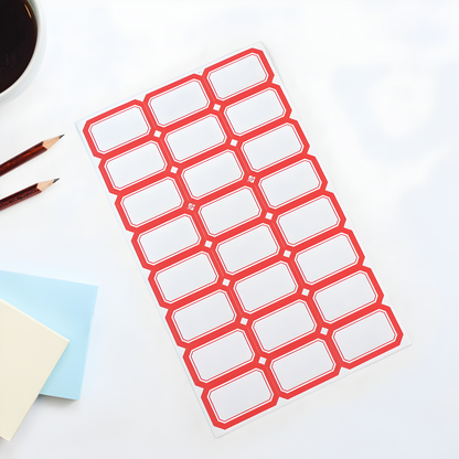 Writable Label Sticker Sheets