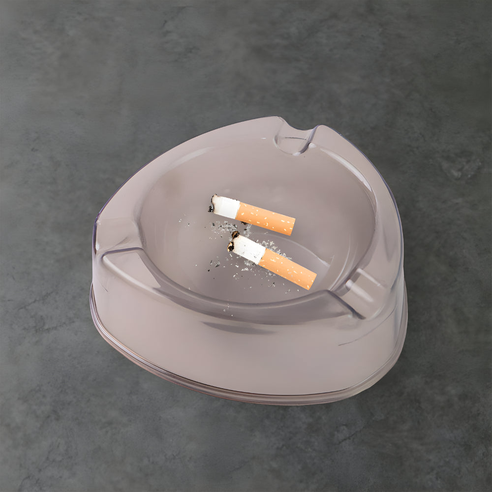 Transparent White Ashtray