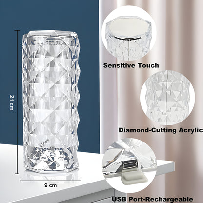 Crystal Rose Lamp