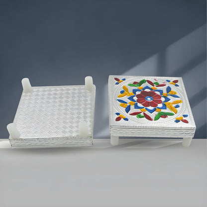 Wooden Meenakari Chowki