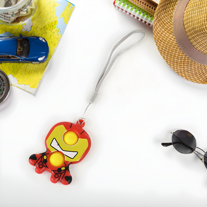 Superhero Fidget Keychain Toy