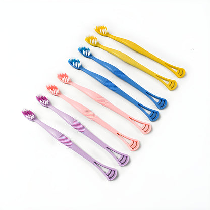 Toothbrush with Tongue Scraper