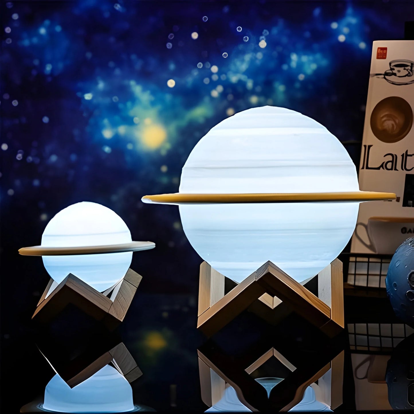 3d Saturn Lamp Home Decoration