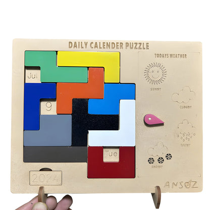 Wooden Daily Calendar Puzzle