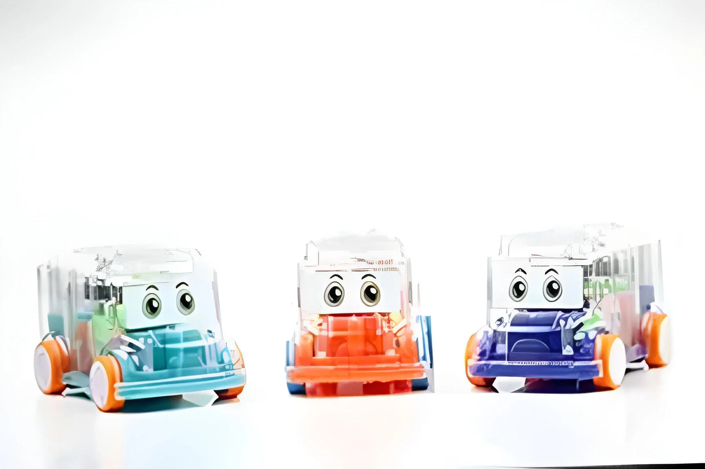 Transparent Musical Mini School Bus Toy For Kids