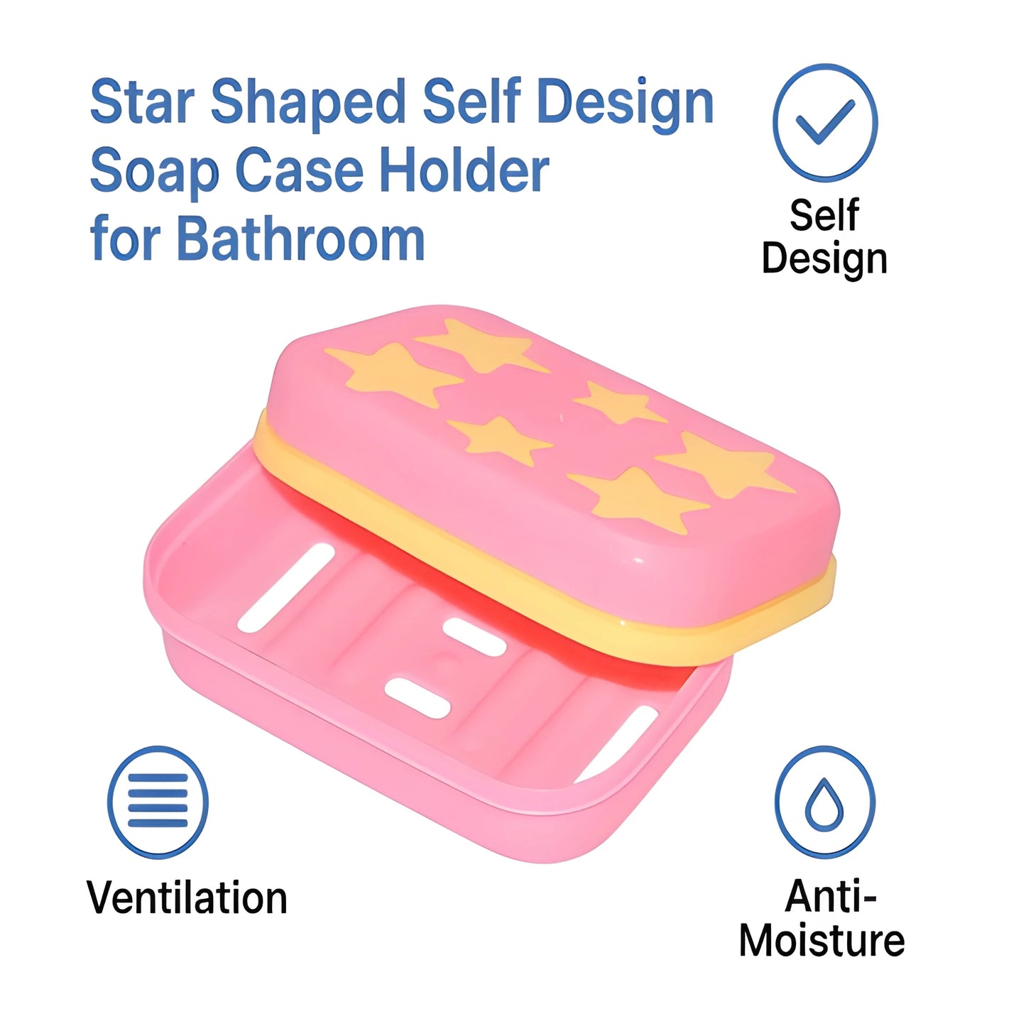 Star-Shaped Leak-Proof Soap Case