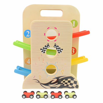 Wooden Click-Clack Car Racer