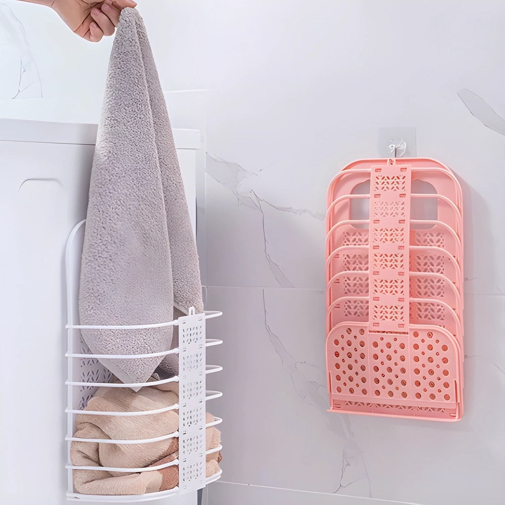 Wall-Mounted Collapsible Laundry Basket