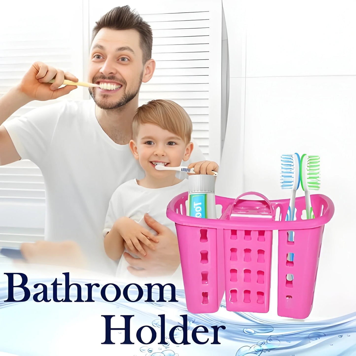 Toothbrush Holder Stand 4-in-1