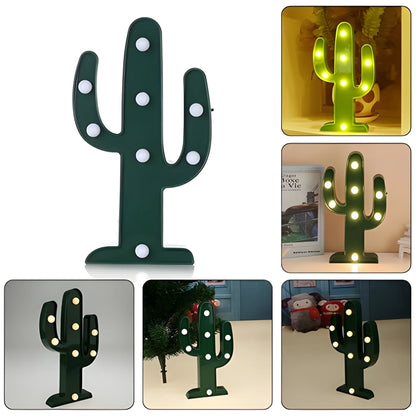 Led Cactus Light Desk Lamp