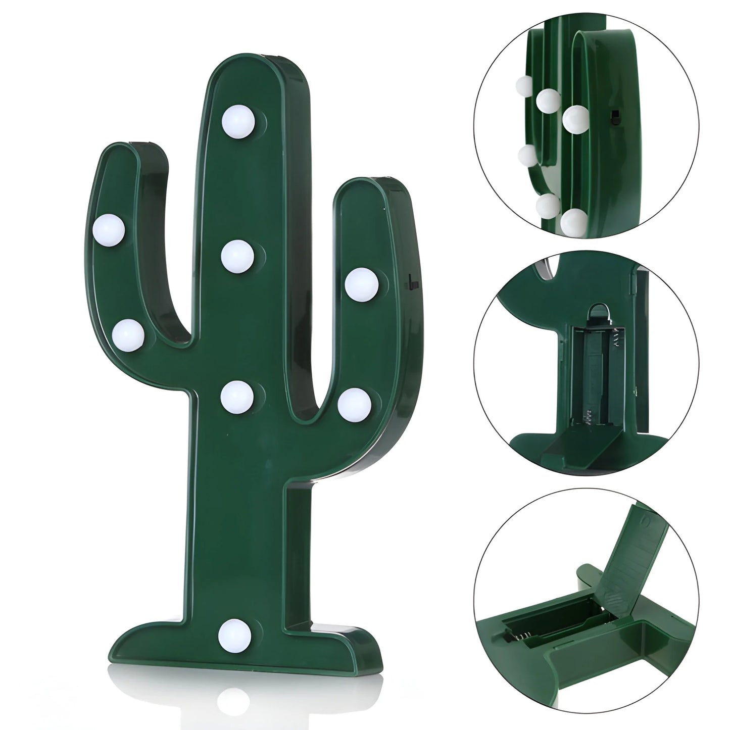 Led Cactus Light Desk Lamp